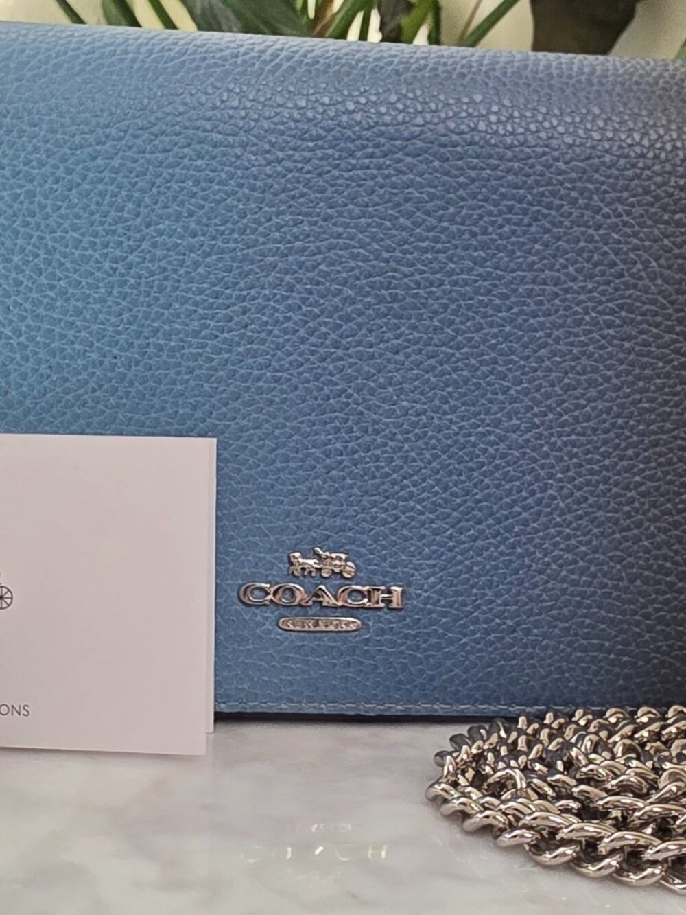Coach Callie Foldover Ombre Chain Clutch